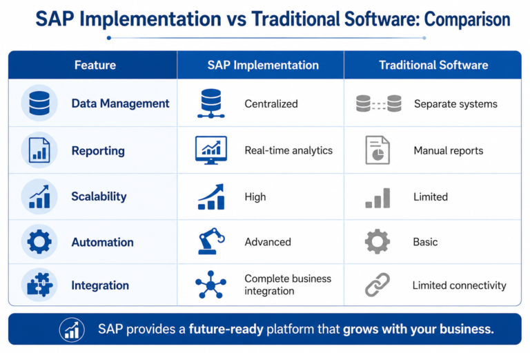 SAP Implementation vs Traditional Software